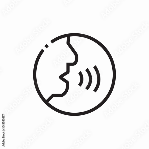 talk voice icon sign vector