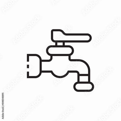 water tap icon sign vector
