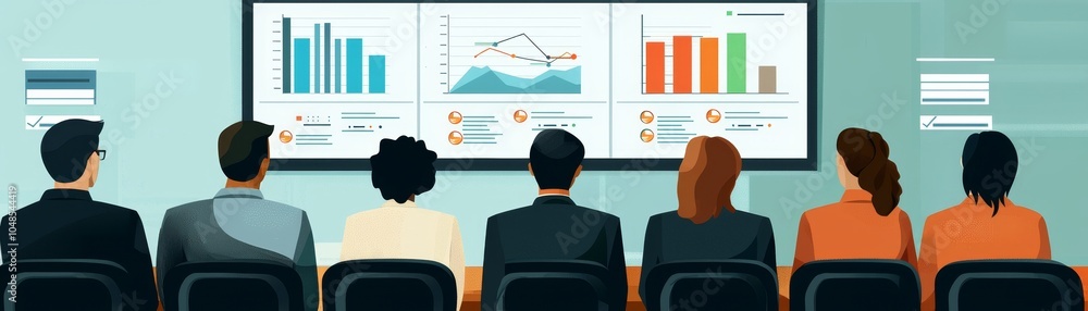 Meeting with Supervisors and Employees Discussing Data