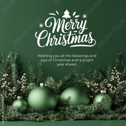 Merry Christmas social media post