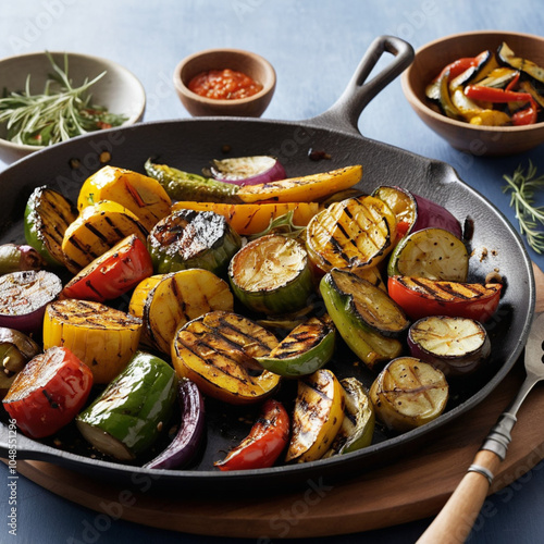 vegetables in pan