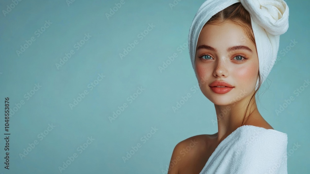 Beautiful Woman Wrapped in a Towel Beautiful Woman Wrapped in a Towel