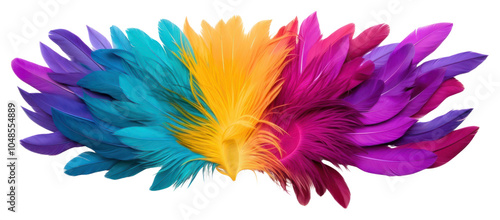 PNG Mardi gras feather Boa purple flower petal. photo