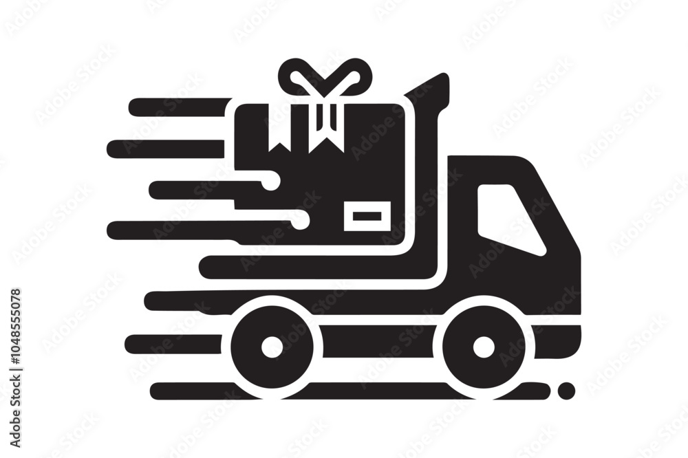 Truck Logo Icon Vector Art & Illustration Truck Logo Icon Vector Art & Illustration