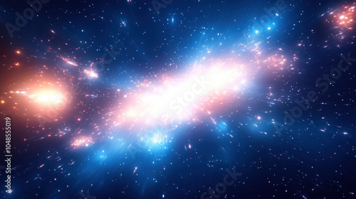 Dramatic Cosmic Explosion: Big Bang Universe Origin Conceptual Art Background photo