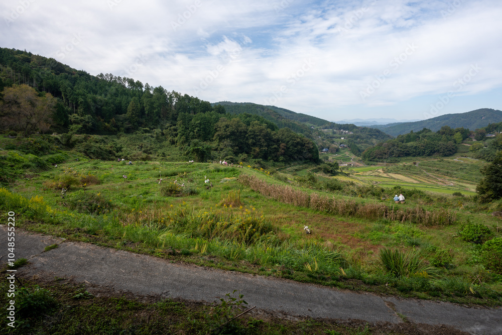 日本の岡山県岡山市の岡山港の美しい風景 日本の岡山県岡山市の岡山港の美しい風景