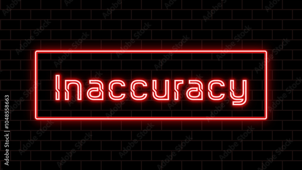 Inaccuracy(不正確) のホワイトボード風イラスト Inaccuracy(不正確) のホワイトボード風イラスト
