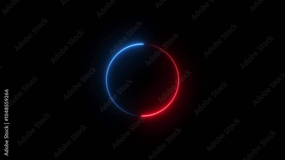 circle Neon glowing color 4k illustration. circle loading black background 4k illustration. circle Neon glowing color 4k illustration. circle loading black background 4k illustration.