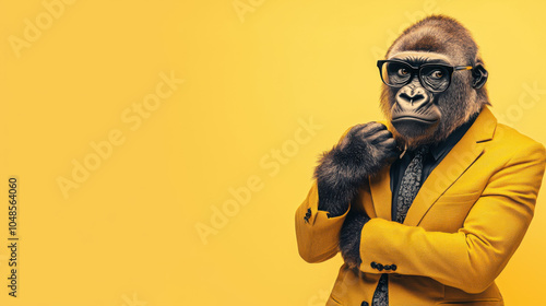 Gorilla in a Yellow Suit