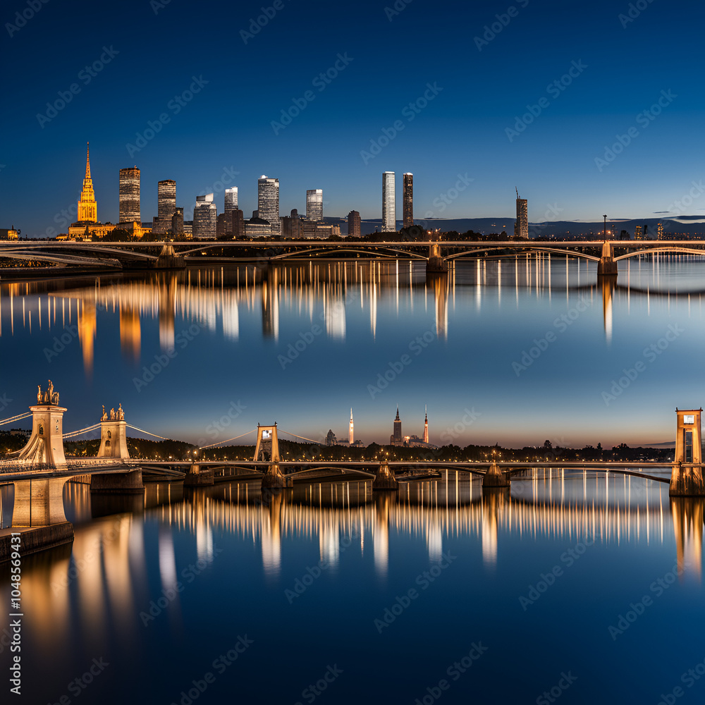 Fototapeta premium skyline at night