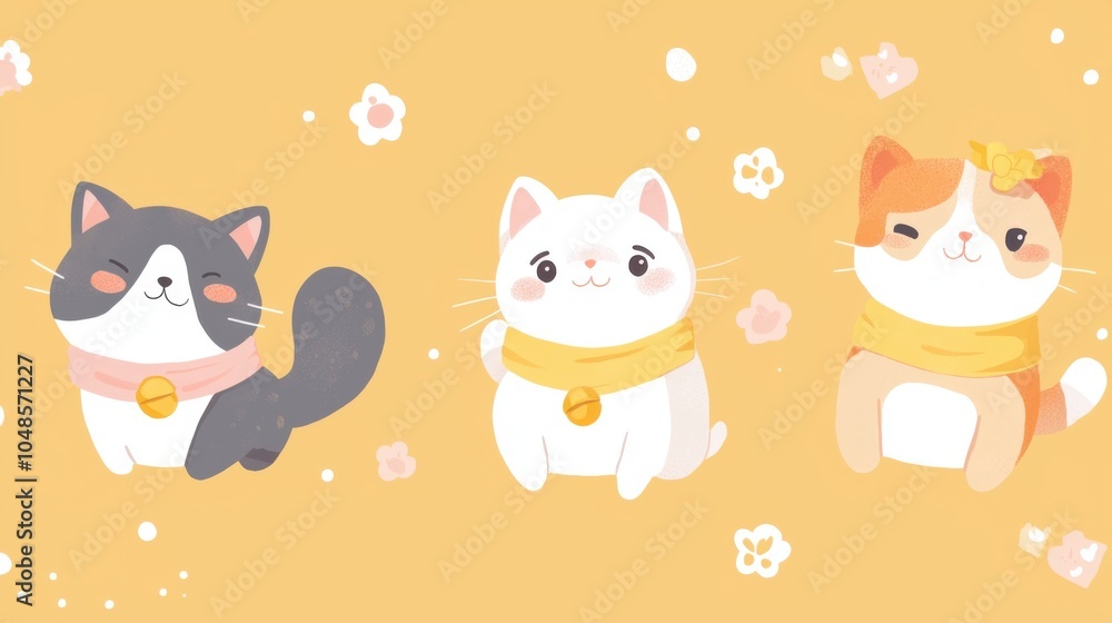 Obraz premium Small Animal Role-Switching Illustration: A Whimsical Adventure