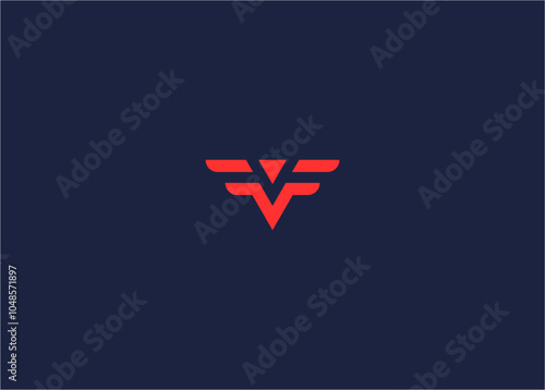 letter ff wings logo icon design vector design template inspiration