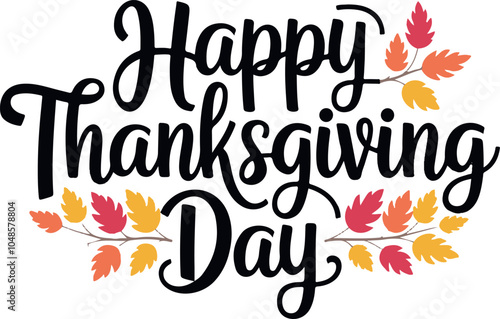 happy thanksgiving vector design