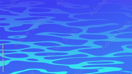 A smooth wavy abstract background with white and blue patterns, evoking a calm, flowing, and fluid psychedelic atmosphere, water cartoon.