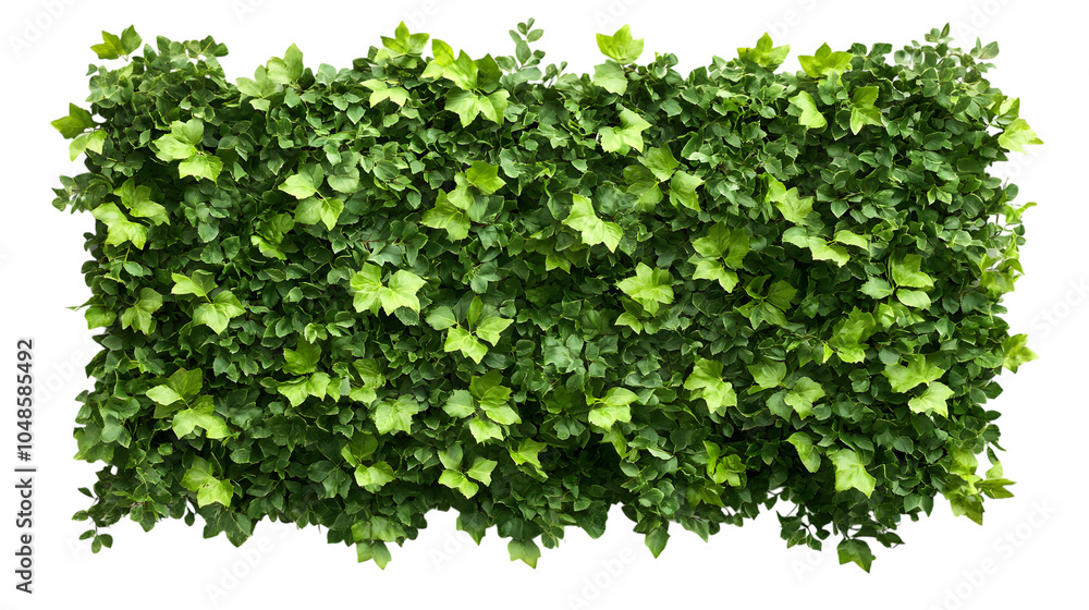 Obraz premium Green plant wall panno, isolated on white background