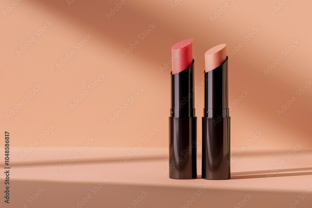 pink lipstick on background. cosmetics for women. Product photography shot. close up of pink lipstick. AI Generated pink lipstick on background. cosmetics for women. Product photography shot. close up of pink lipstick. AI Generated