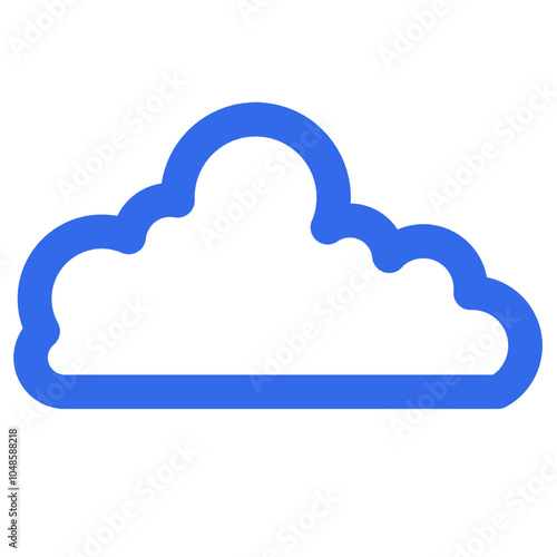 simple view cloud icon design