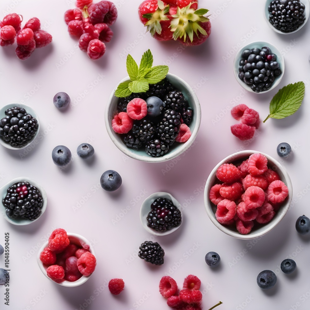 Nature’s Sweetness: Mixed Berries in Soft Light Nature’s Sweetness: Mixed Berries in Soft Light
