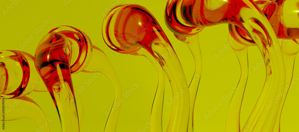 3d glass abstract objects 3d glass abstract objects