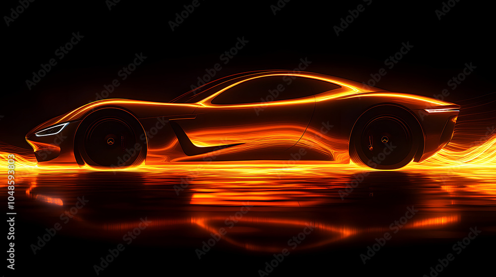 A Sleek Modern Car Silhouette Driving on an Abstract Background. This Dynamic Image Captures the Essence of Speed and Innovation, Showcasing a Stylish Vehicle Against a Colorful, Fluid Design.
A Sleek Modern Car Silhouette Driving on an Abstract Background. This Dynamic Image Captures the Essence of Speed and Innovation, Showcasing a Stylish Vehicle Against a Colorful, Fluid Design.