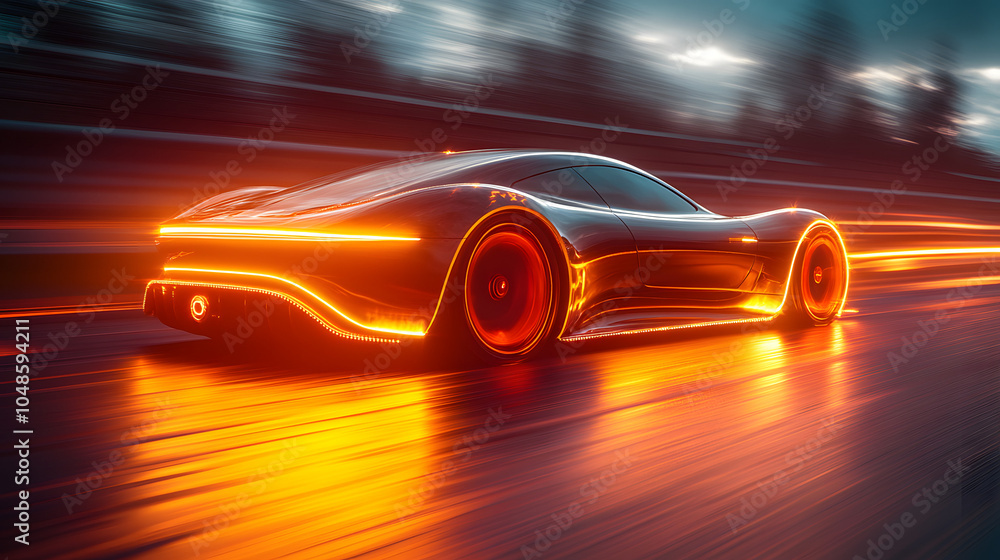 A Sleek Modern Car Silhouette Driving on an Abstract Background. This Dynamic Image Captures the Essence of Speed and Innovation, Showcasing a Stylish Vehicle Against a Colorful, Fluid Design.
A Sleek Modern Car Silhouette Driving on an Abstract Background. This Dynamic Image Captures the Essence of Speed and Innovation, Showcasing a Stylish Vehicle Against a Colorful, Fluid Design.