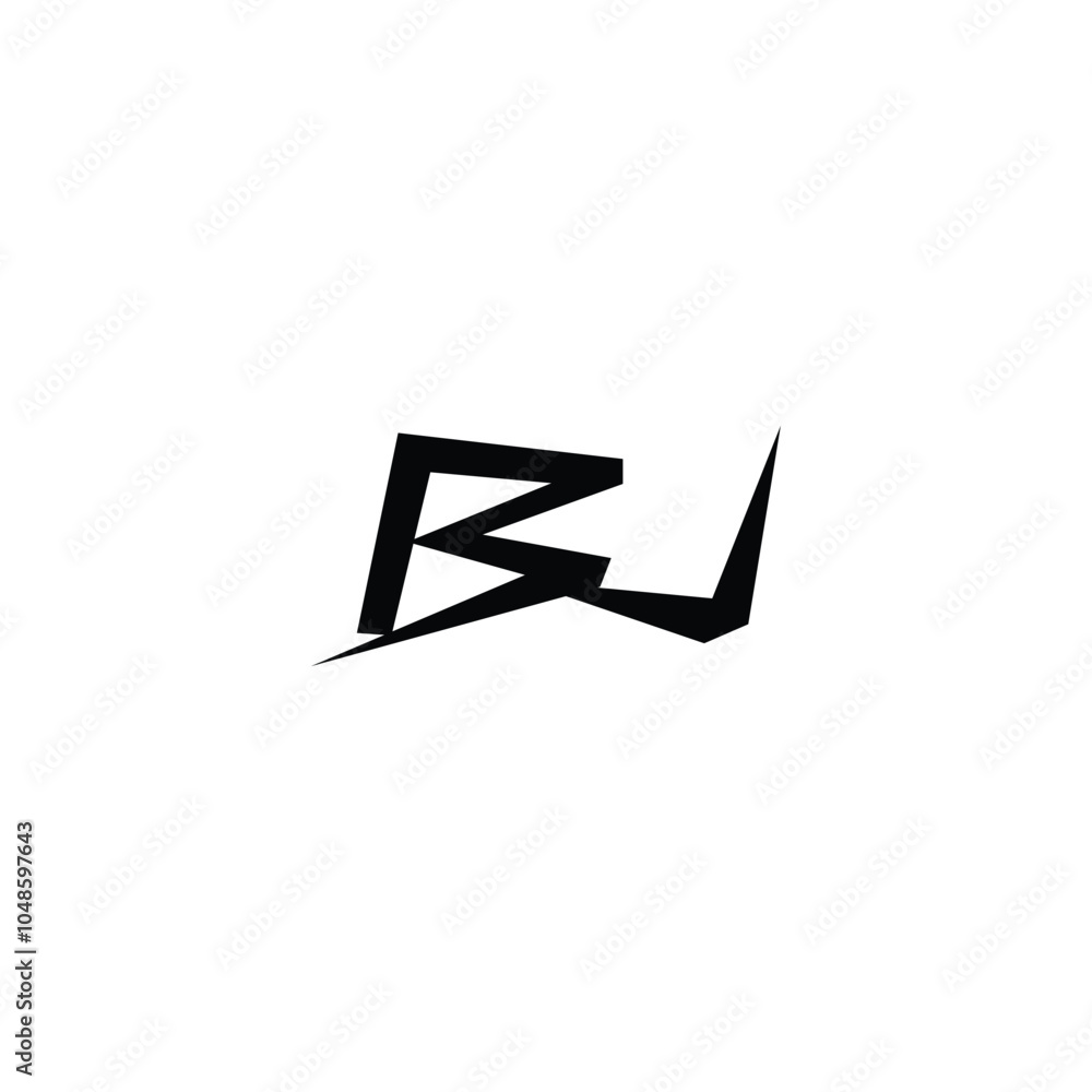 BJ monogram logo design letter text name symbol monochrome logotype alphabet character simple logo BJ monogram logo design letter text name symbol monochrome logotype alphabet character simple logo