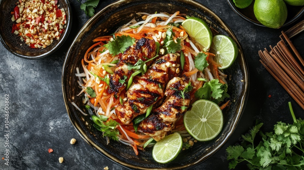 Grilled Chicken with Fresh Vegetables and Lime Grilled Chicken with Fresh Vegetables and Lime