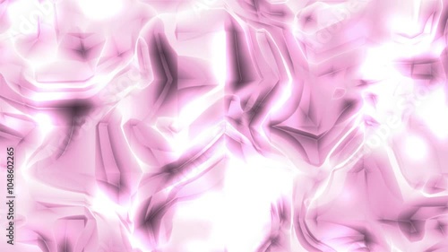 Abstract Pink and White Geometric Pattern with Glowing Highlights