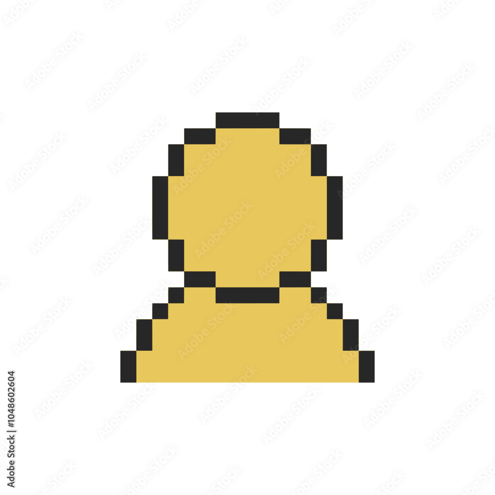 Fototapeta premium user sign symbol pixel art