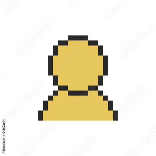 user sign symbol pixel art