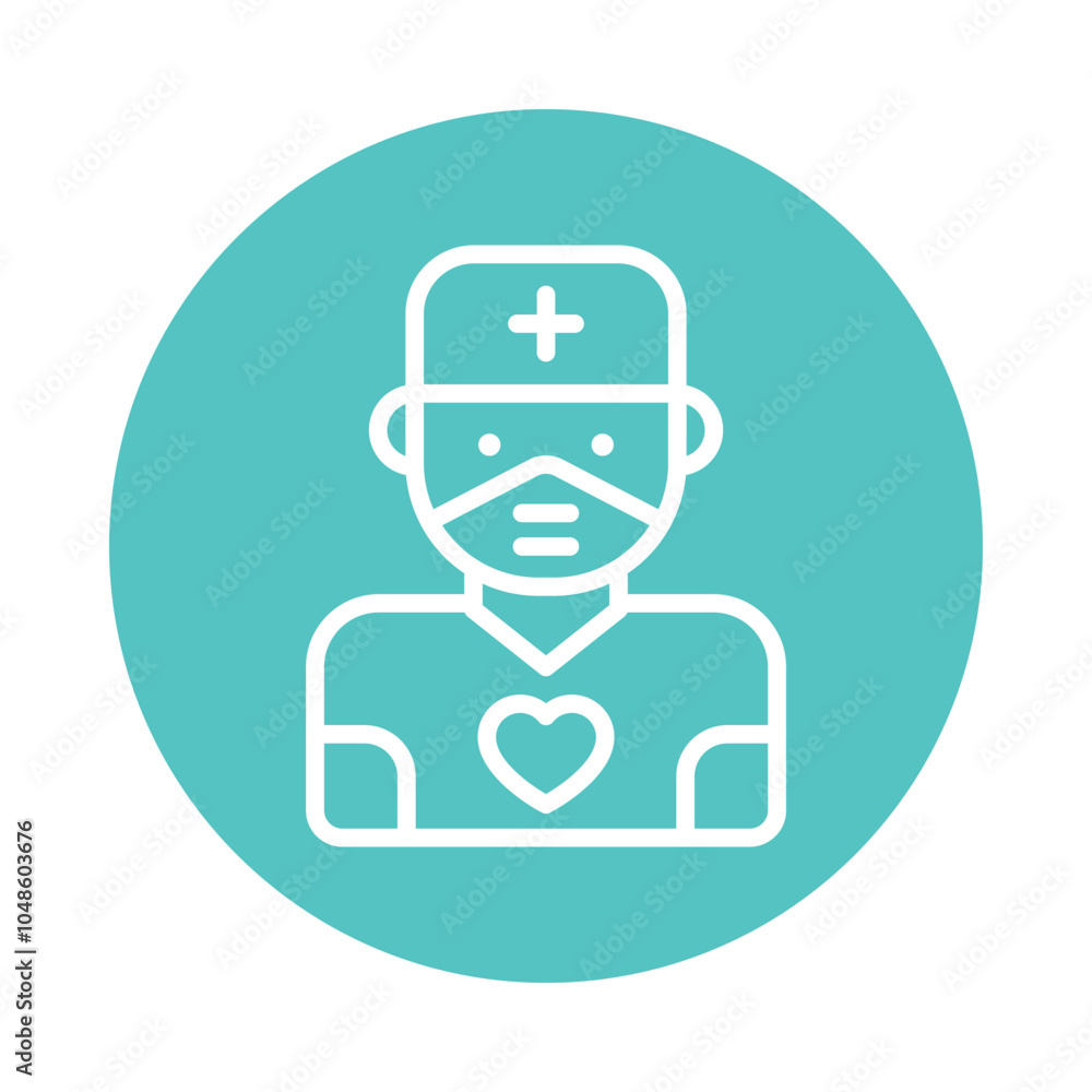 Volunteer vector Outline Circle Design icon. Volunteering Symbol on White background EPS 10 File Volunteer vector Outline Circle Design icon. Volunteering Symbol on White background EPS 10 File