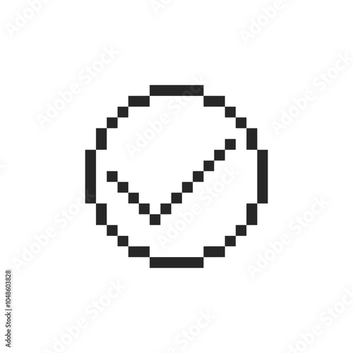 mark check sign pixel art