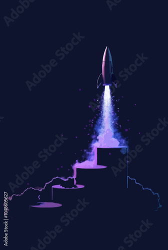 Raketenstart in die technologische Zukunft

