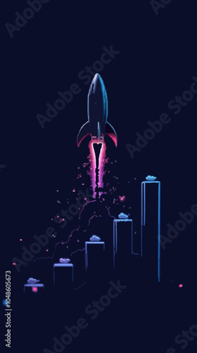 Raketenstart in die technologische Zukunft
