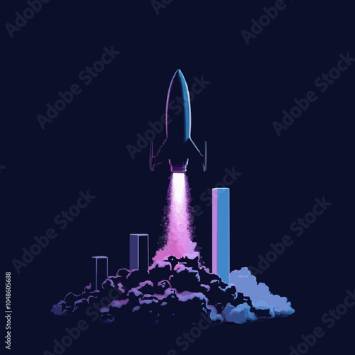 Raketenstart in die technologische Zukunft
