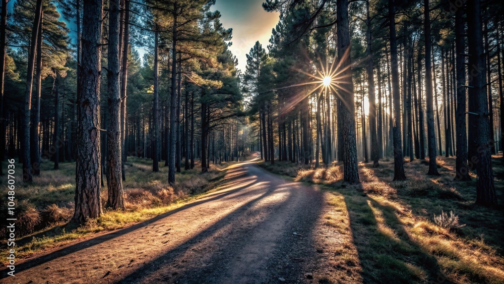 Enchanted Pine Forest Pathway for Exploration and Adventure in Nature Enchanted Pine Forest Pathway for Exploration and Adventure in Nature