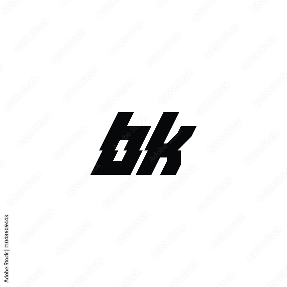 BK monogram logo design letter text name symbol monochrome logotype alphabet character simple logo BK monogram logo design letter text name symbol monochrome logotype alphabet character simple logo