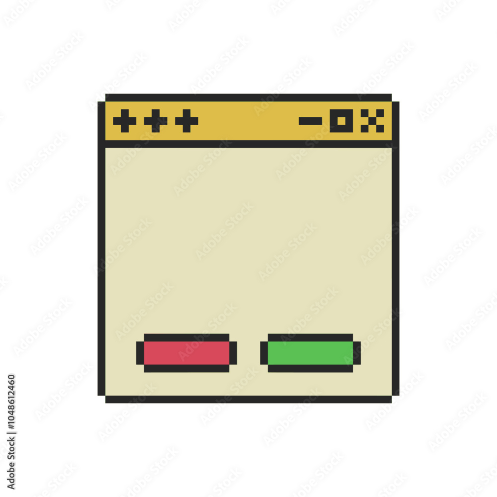 windows ui frame pixel art windows ui frame pixel art