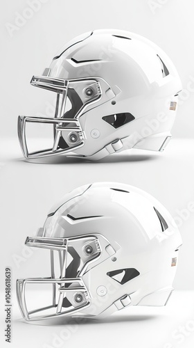 White Football Helmet photo