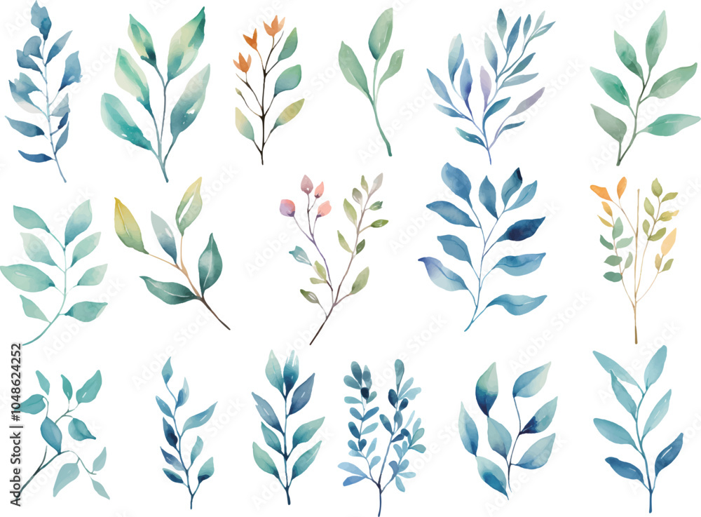 Naklejka premium seamless floral pattern with leaves