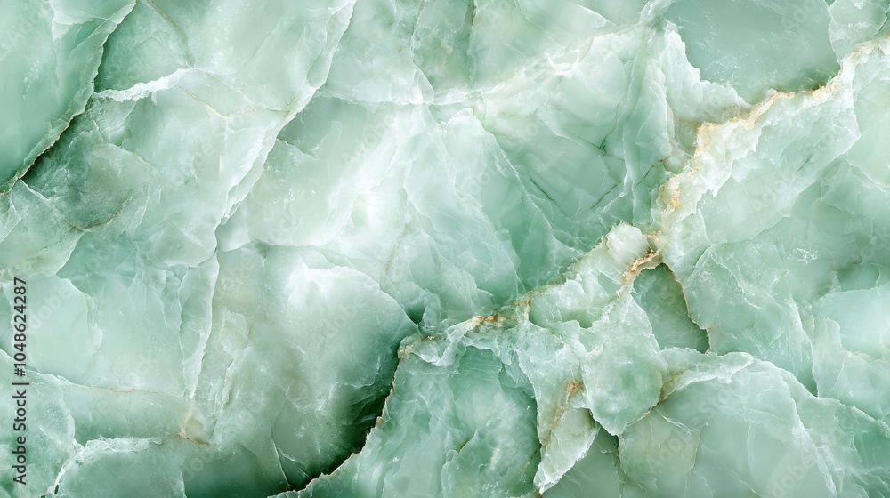 Obraz premium Green marble texture with natural stone patterns, Ai Generation
