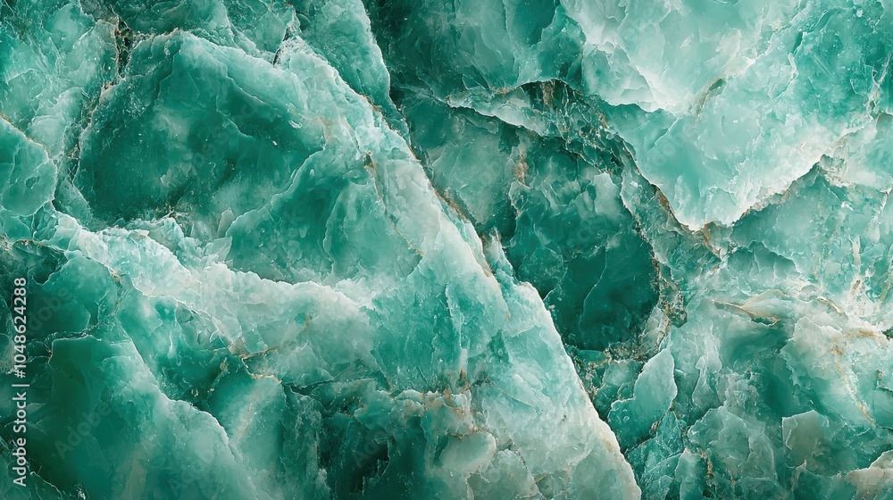 Obraz premium Green marble texture with natural stone patterns, Ai Generation