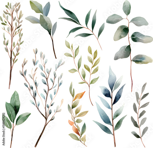 seamless background with leaves