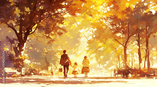 日常の公園の風景