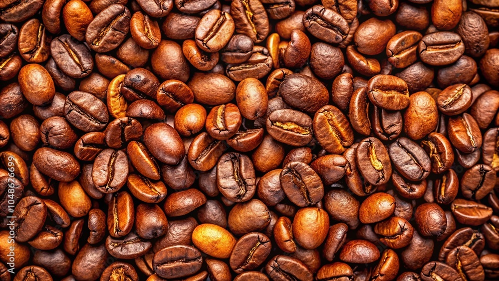 High Dynamic Range Coffee Beans Scattered on Background for Food Photography High Dynamic Range Coffee Beans Scattered on Background for Food Photography