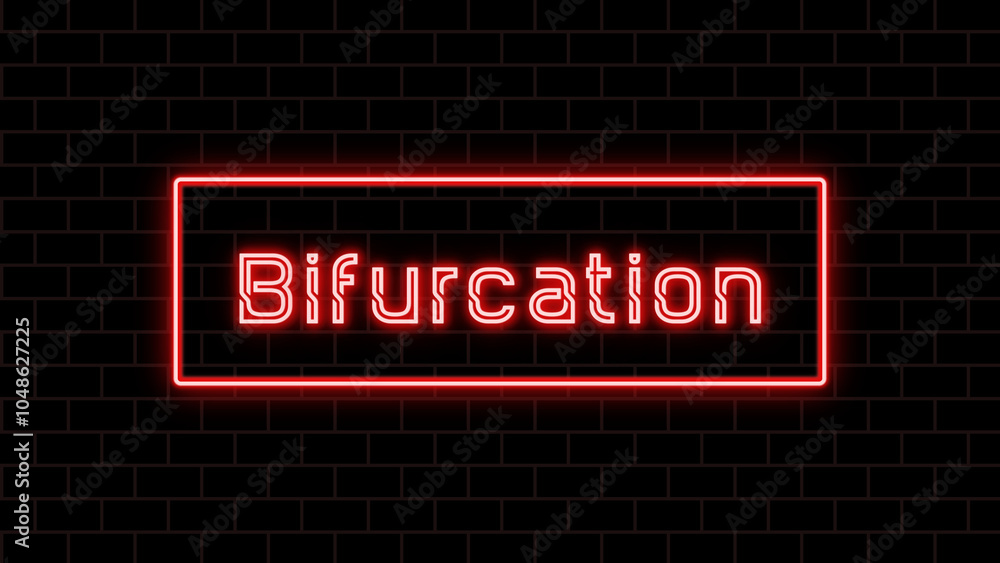 Bifurcation のネオン文字 Bifurcation のネオン文字