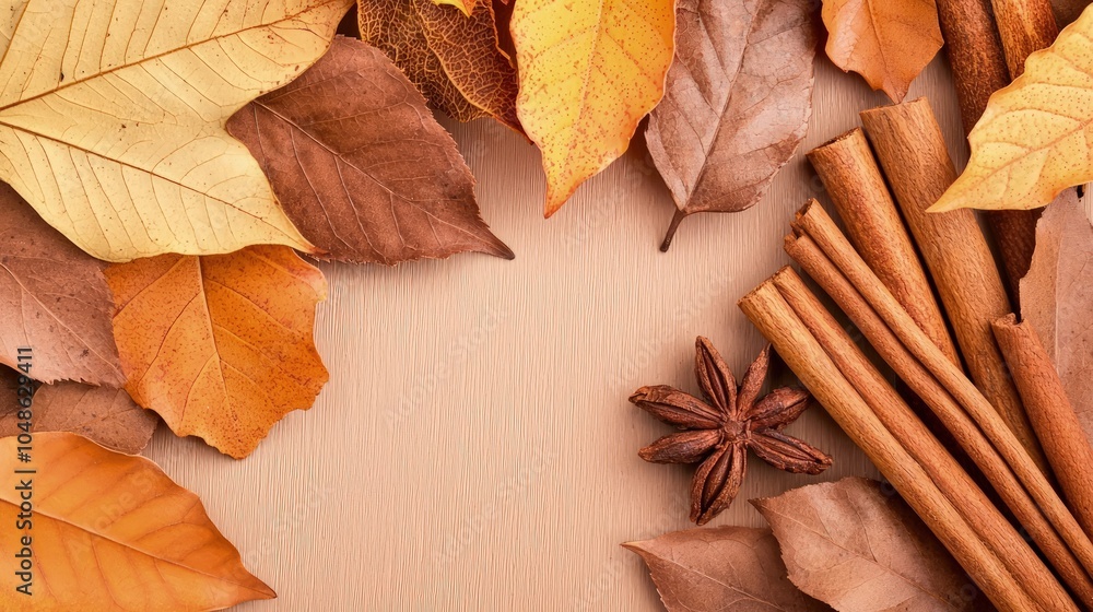 Autumn Leaves and Spices Arrangement Autumn Leaves and Spices Arrangement
