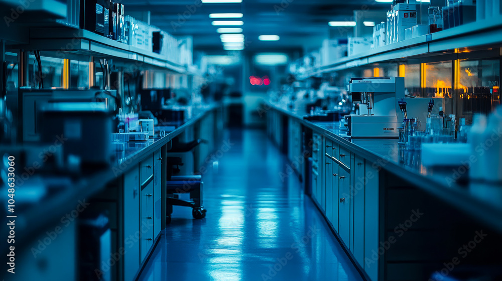 Fototapeta premium Spacious Laboratory with Modern Setup