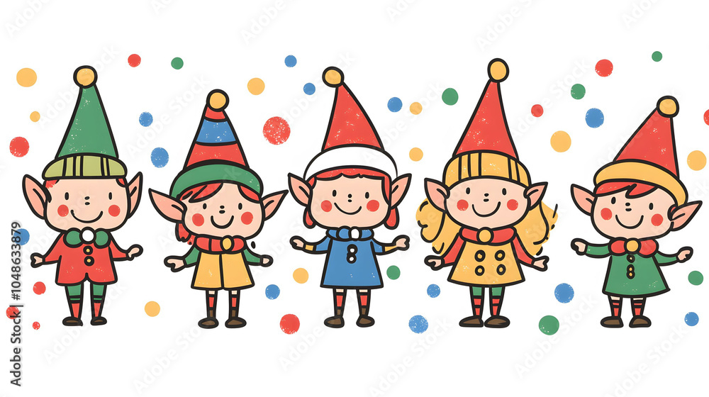 Christmas greeting card featuring a cartoon boy and Santa, with snowflakes, a snowman, and a festive tree, perfect for celebrating the holiday season Christmas greeting card featuring a cartoon boy and Santa, with snowflakes, a snowman, and a festive tree, perfect for celebrating the holiday season