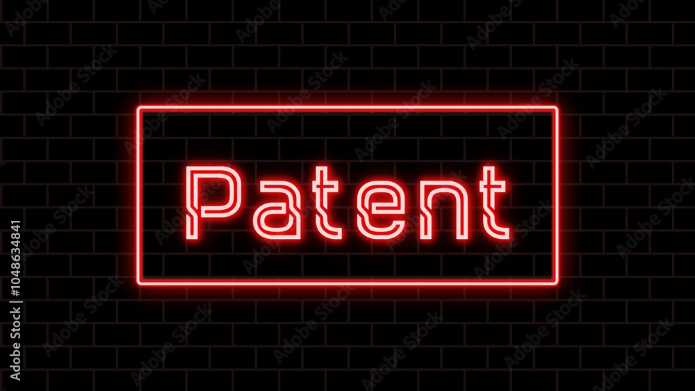 Patent のネオン文字 Patent のネオン文字